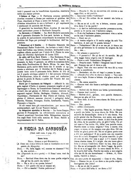 La settimana religiosa periodico religioso di Genova