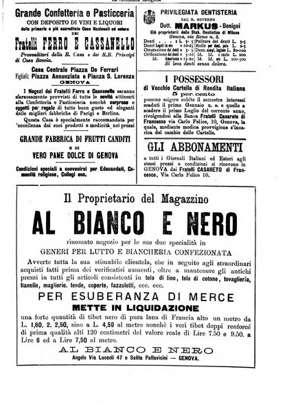 La settimana religiosa periodico religioso di Genova