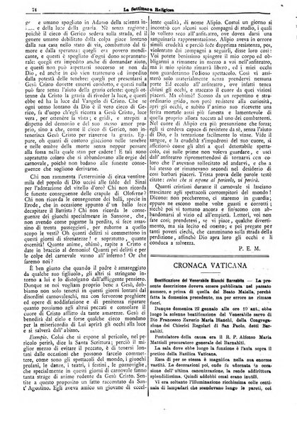 La settimana religiosa periodico religioso di Genova