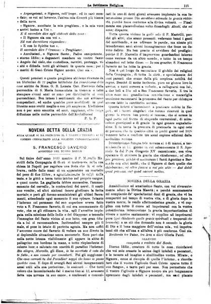 La settimana religiosa periodico religioso di Genova