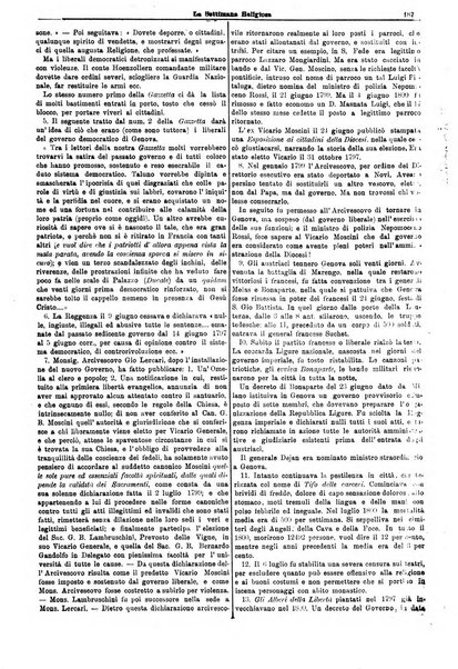 La settimana religiosa periodico religioso di Genova