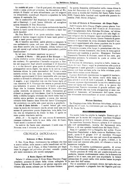 La settimana religiosa periodico religioso di Genova