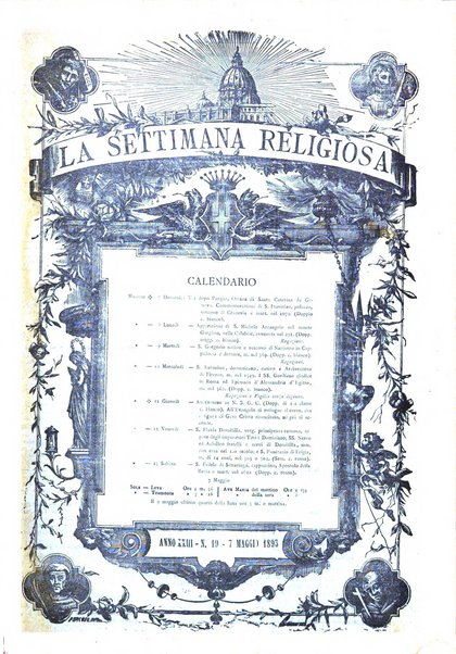 La settimana religiosa periodico religioso di Genova