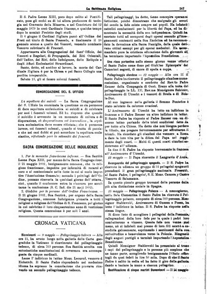 La settimana religiosa periodico religioso di Genova