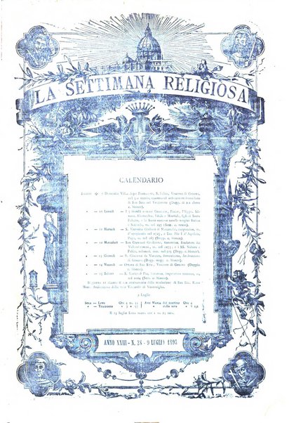 La settimana religiosa periodico religioso di Genova