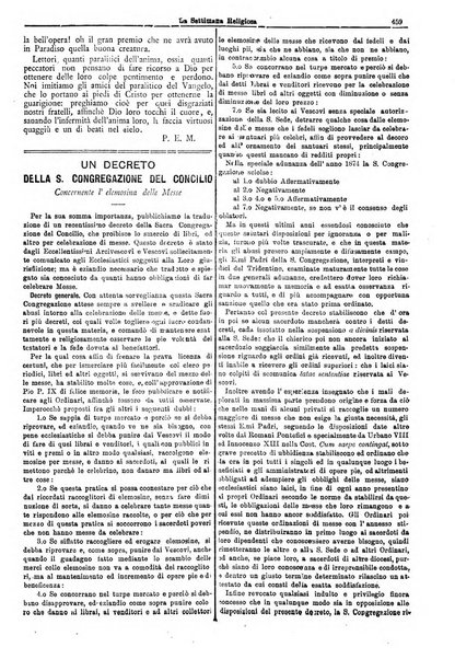 La settimana religiosa periodico religioso di Genova