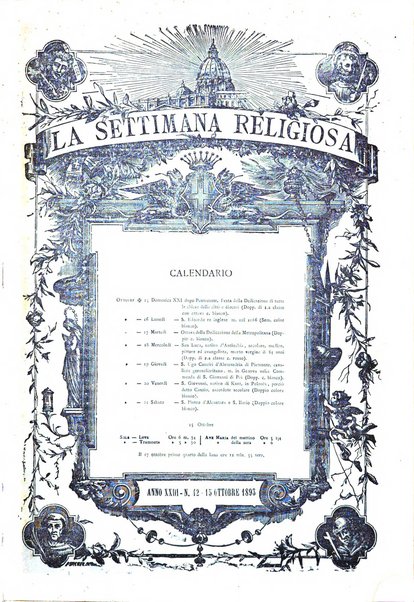 La settimana religiosa periodico religioso di Genova