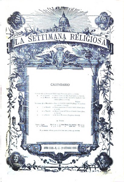 La settimana religiosa periodico religioso di Genova