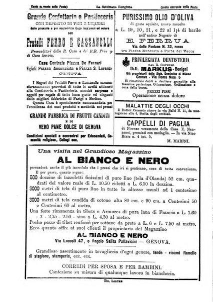 La settimana religiosa periodico religioso di Genova