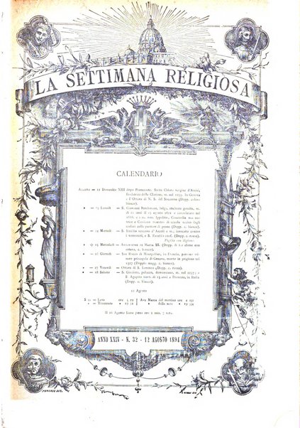 La settimana religiosa periodico religioso di Genova