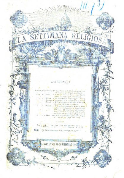 La settimana religiosa periodico religioso di Genova