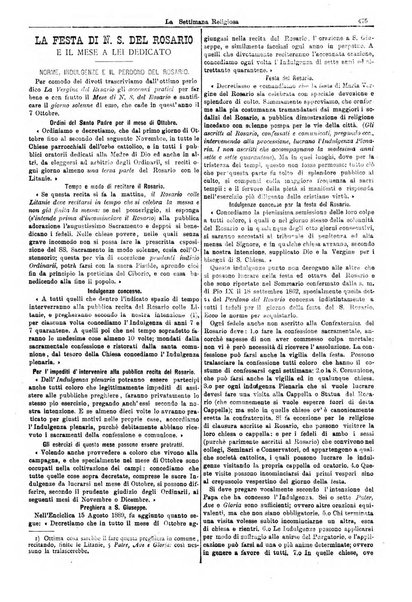 La settimana religiosa periodico religioso di Genova