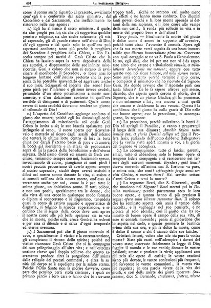 La settimana religiosa periodico religioso di Genova