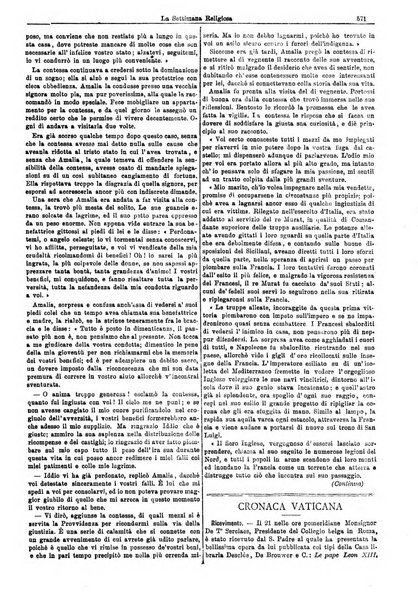 La settimana religiosa periodico religioso di Genova