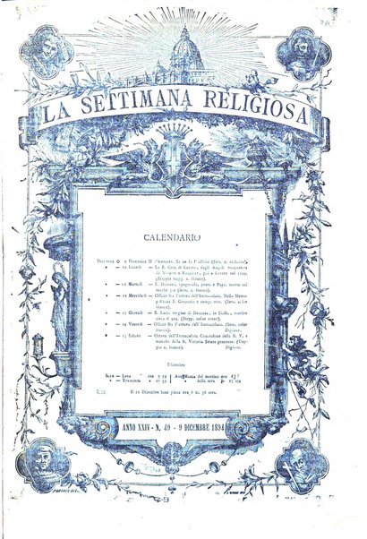 La settimana religiosa periodico religioso di Genova