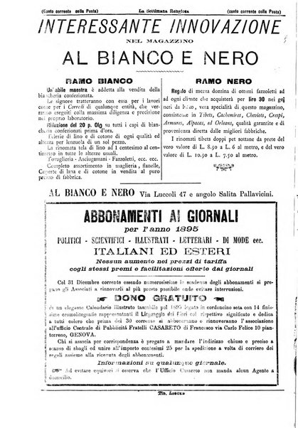 La settimana religiosa periodico religioso di Genova