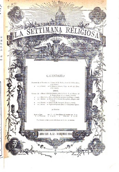 La settimana religiosa periodico religioso di Genova