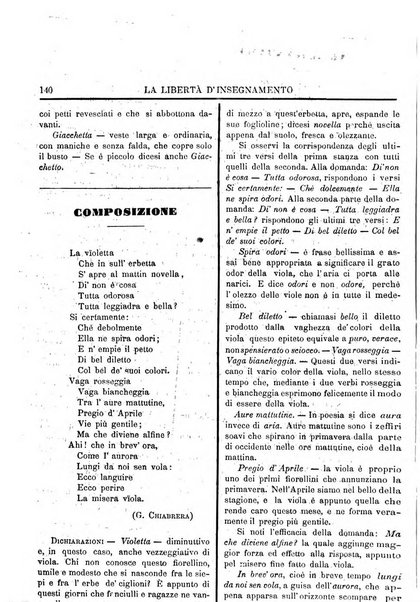 La libertà d'insegnamento periodico settimanale educativo didattico