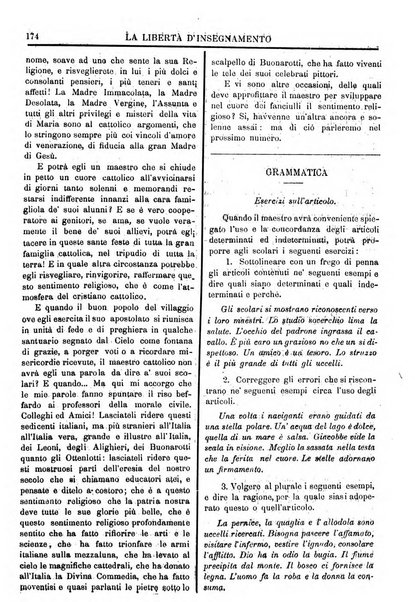 La libertà d'insegnamento periodico settimanale educativo didattico