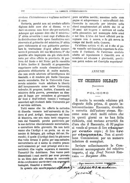 La libertà d'insegnamento periodico settimanale educativo didattico