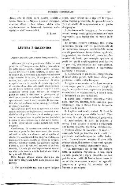 La libertà d'insegnamento periodico settimanale educativo didattico