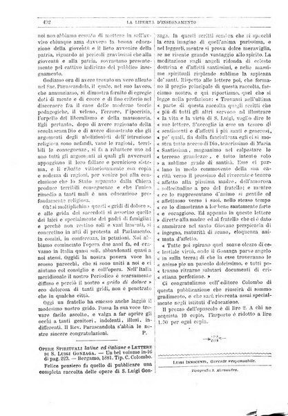 La libertà d'insegnamento periodico settimanale educativo didattico