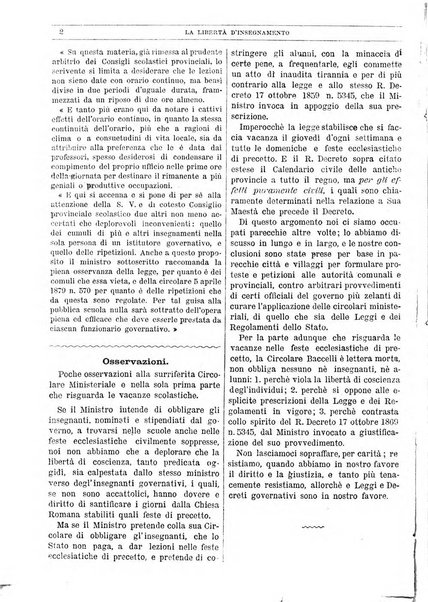 La libertà d'insegnamento periodico settimanale educativo didattico