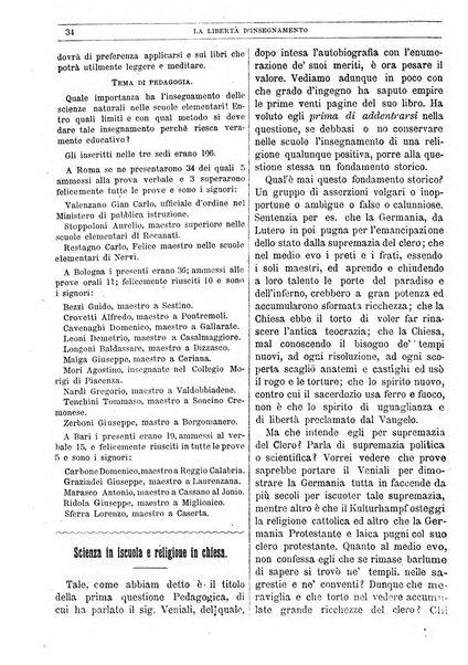 La libertà d'insegnamento periodico settimanale educativo didattico