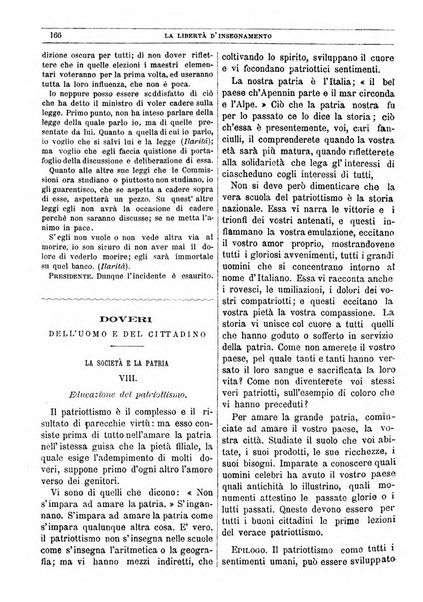 La libertà d'insegnamento periodico settimanale educativo didattico