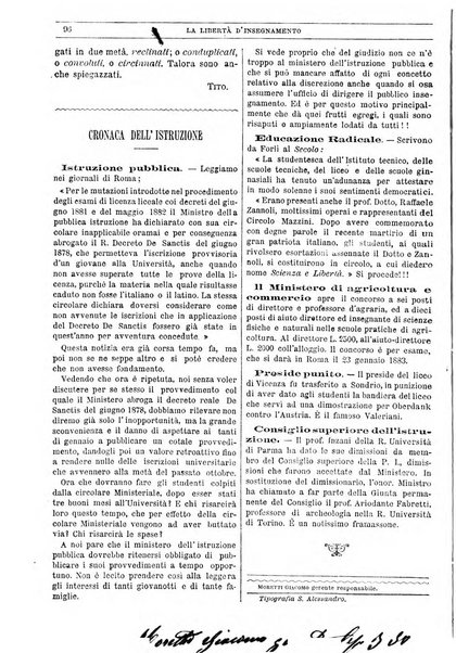 La libertà d'insegnamento periodico settimanale educativo didattico