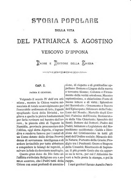 L'eco di s. Agostino, dedicato alle glorie di Maria SS.ma del Buon Consiglio periodico mensile