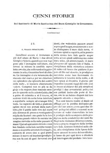 L'eco di s. Agostino, dedicato alle glorie di Maria SS.ma del Buon Consiglio periodico mensile