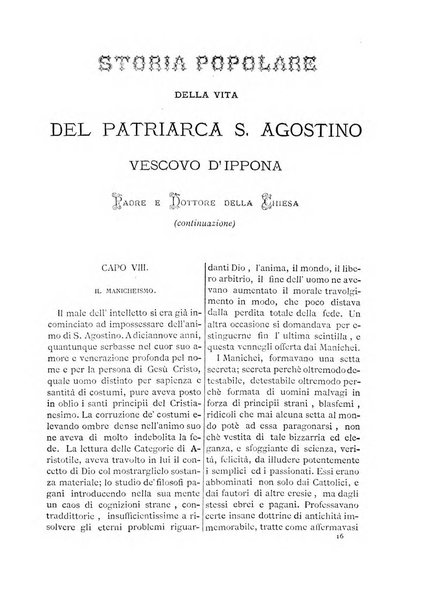 L'eco di s. Agostino, dedicato alle glorie di Maria SS.ma del Buon Consiglio periodico mensile