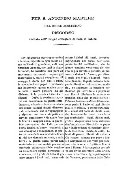 L'eco di s. Agostino, dedicato alle glorie di Maria SS.ma del Buon Consiglio periodico mensile