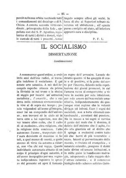 L'eco di s. Agostino, dedicato alle glorie di Maria SS.ma del Buon Consiglio periodico mensile