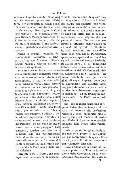 L'eco di s. Agostino, dedicato alle glorie di Maria SS.ma del Buon Consiglio periodico mensile