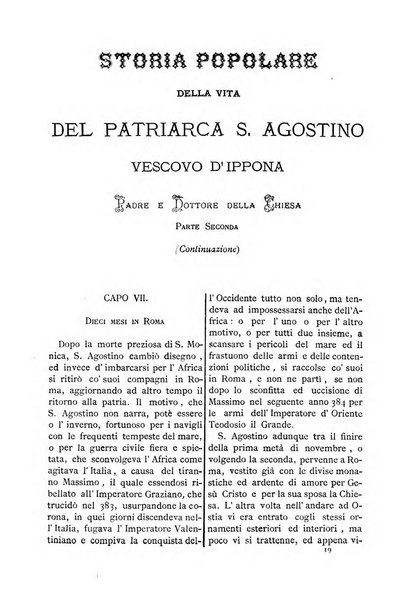 L'eco di s. Agostino, dedicato alle glorie di Maria SS.ma del Buon Consiglio periodico mensile