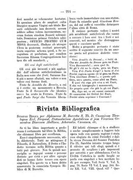 L'eco di s. Agostino, dedicato alle glorie di Maria SS.ma del Buon Consiglio periodico mensile