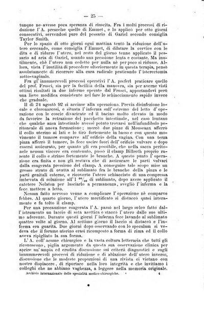 Archivio internazionale delle specialità medico-chirurgiche