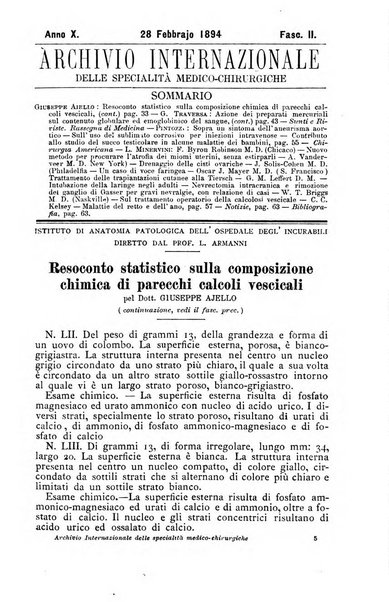 Archivio internazionale delle specialità medico-chirurgiche