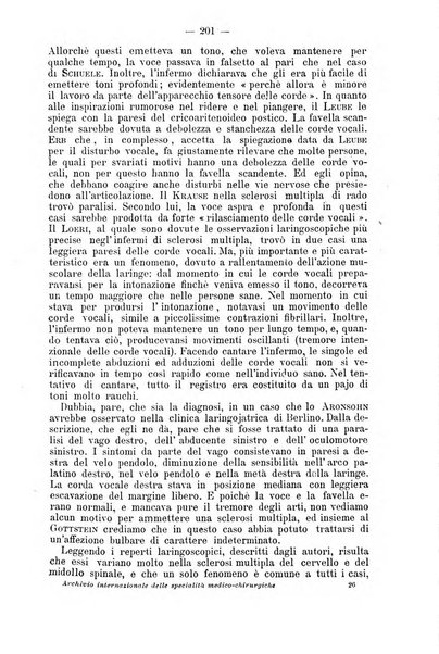 Archivio internazionale delle specialità medico-chirurgiche