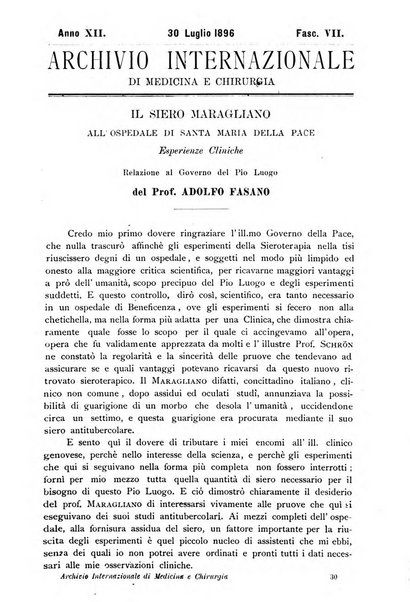 Archivio internazionale delle specialità medico-chirurgiche