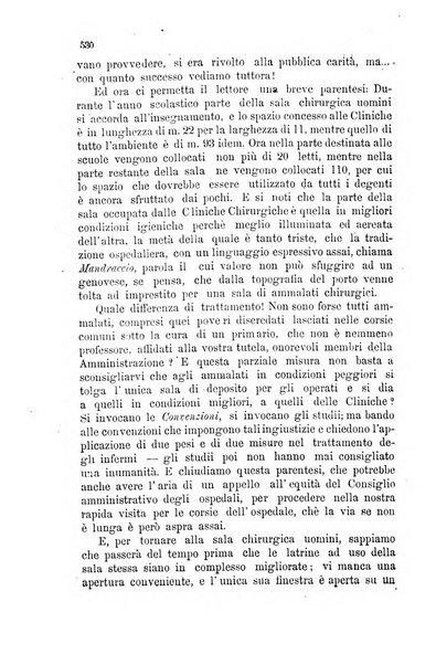 La rivista giornale medico chirurgico degli Ospedali civili di Genova