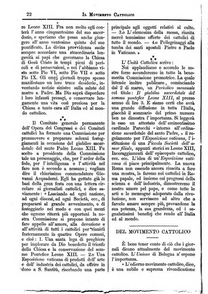 Il movimento cattolico