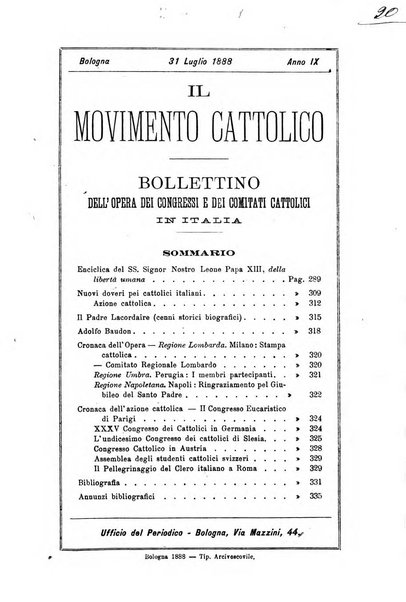 Il movimento cattolico