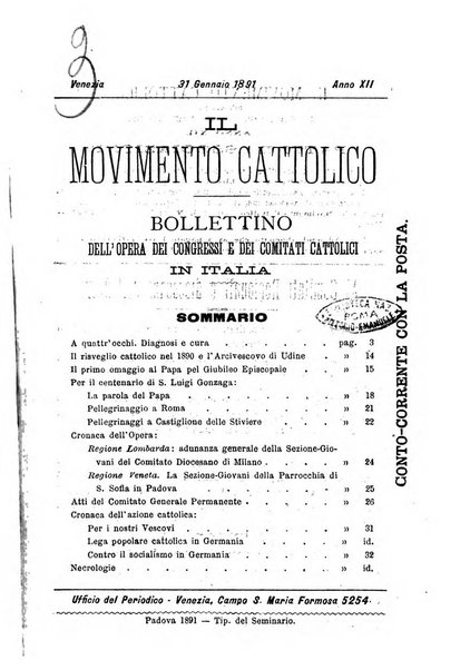 Il movimento cattolico