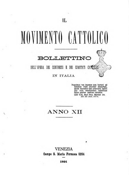 Il movimento cattolico