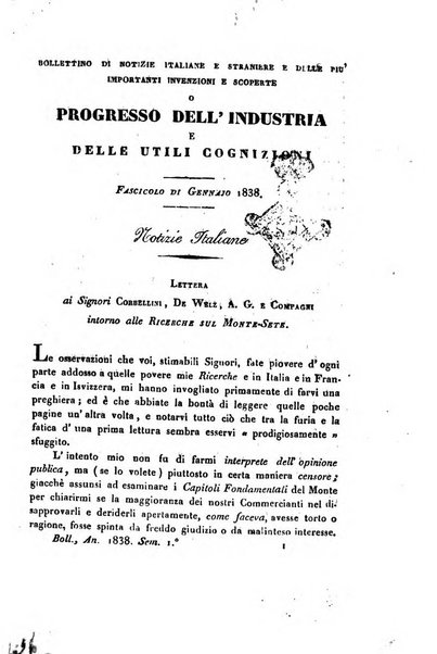 Bollettino di notizie statistiche ed economiche d'invenzioni e scoperte