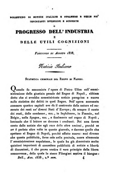 Bollettino di notizie statistiche ed economiche d'invenzioni e scoperte