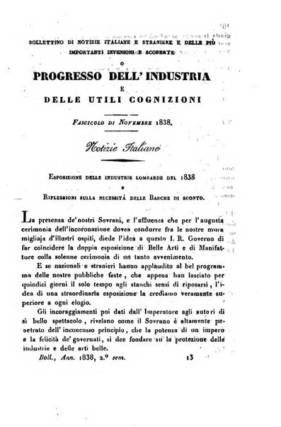 Bollettino di notizie statistiche ed economiche d'invenzioni e scoperte